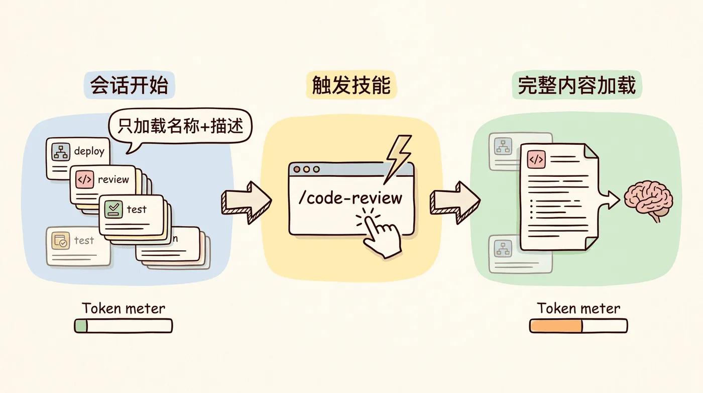 Skills渐进式加载设计