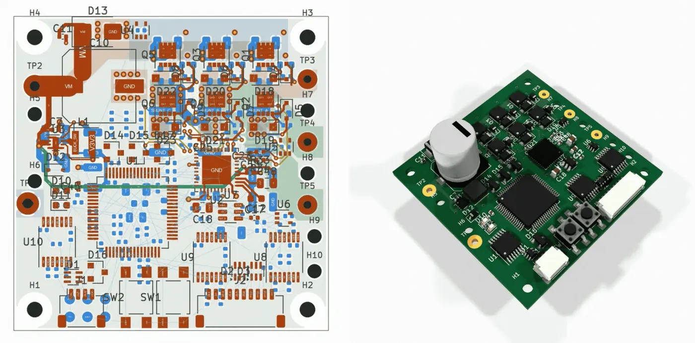Astra 在 KiCad 里完成电路板布线