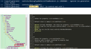为什么Note.js 里面没有sap.ui.core.Control.extend()这样的代码，但是runtime有自动生成有