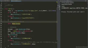 【GO】json文件解码为map和结构体