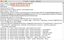 Python 技术篇-mac下安装、卸载pip方法