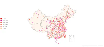 Echarts-地图全国主要城市的分布显示
