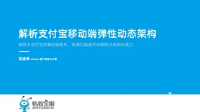 含ppt下载|解析支付宝移动端弹性动态架构