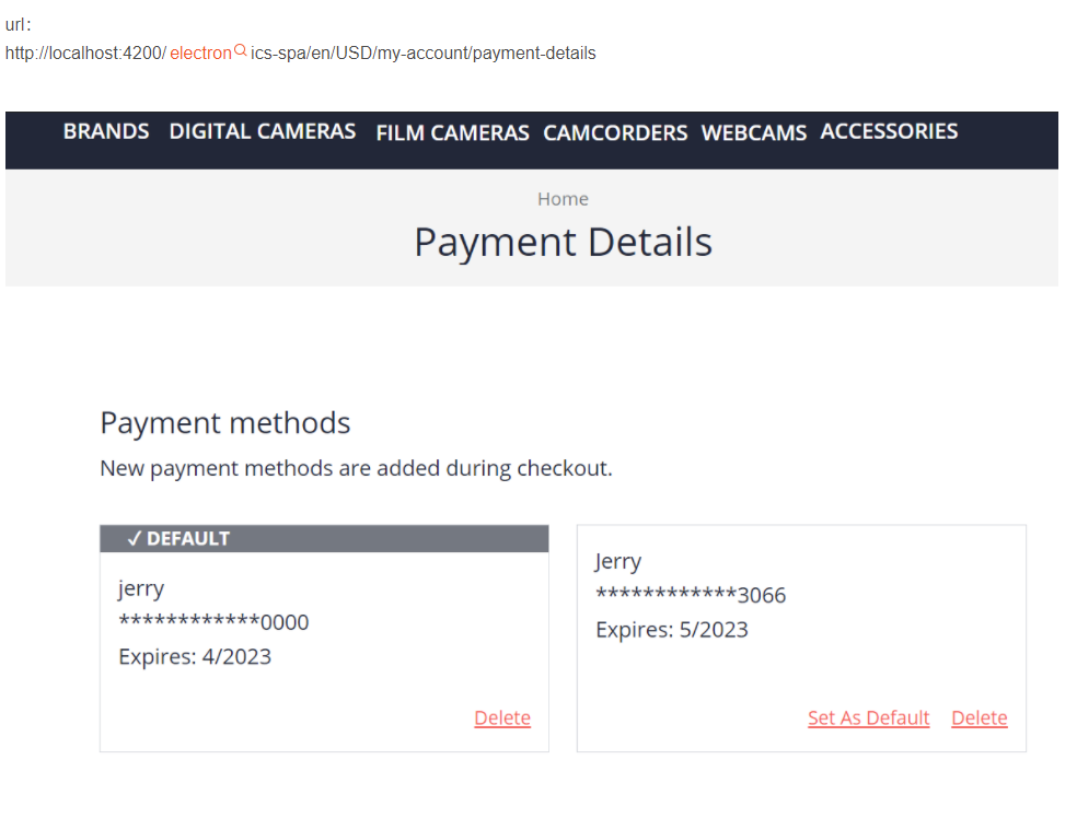 SAP Spartacus payment detail page的CMS模型