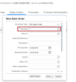 SAP Cloud for Customer销售订单Account字段的实现逻辑