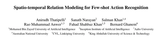 CVPR2022 | 动作识别框架新范式 STRM，用最小的样本获得最高的精度