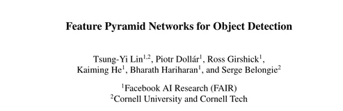 目标检测算法之FPN（附FPN代码实现）