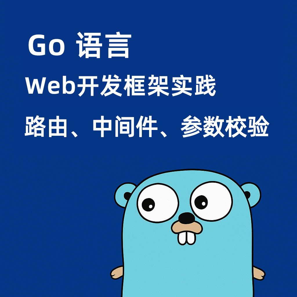 Go语言Web开发框架实践:路由、中间件、参数校验