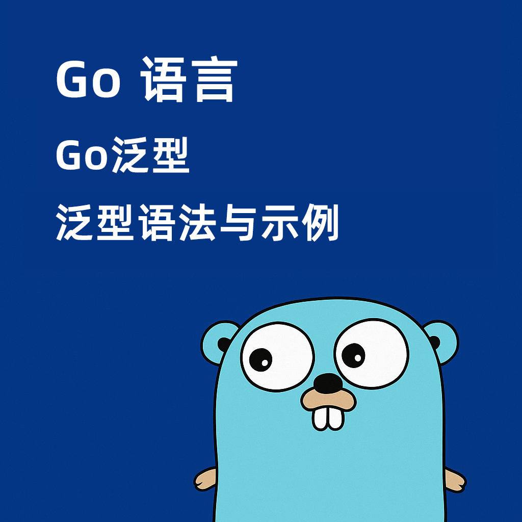 Go 语言泛型 — 泛型语法与示例