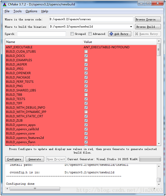 Win7上编译OpenCV3.2与扩展模块