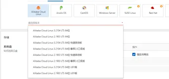 阿里云服务器纯净版系统及系统版本参考