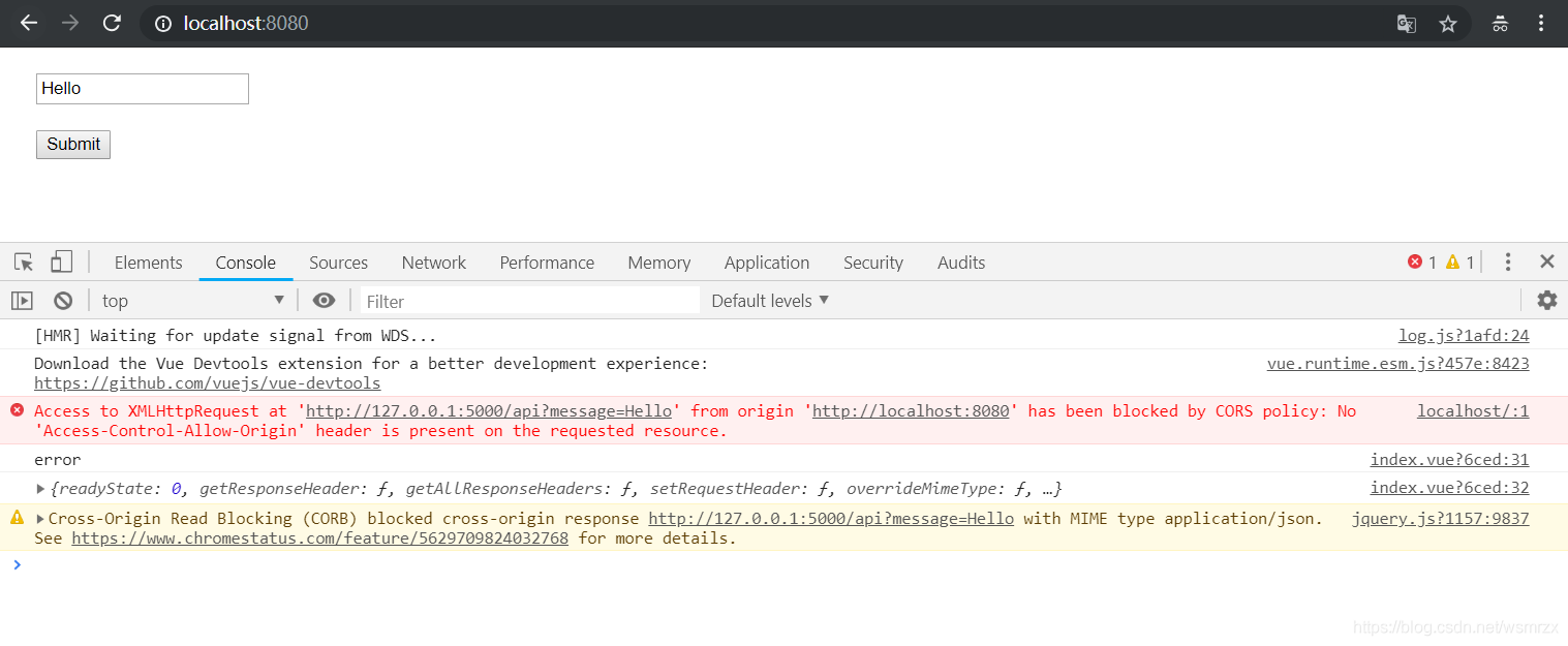JavaScript学习笔记(七) 跨域问题