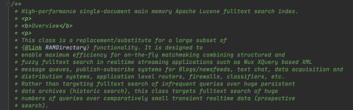 MemoryIndex（一）（Lucene 8.8.0）