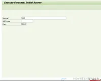 SAP RETAIL 事务代码MP38可以为多个物料执行预测