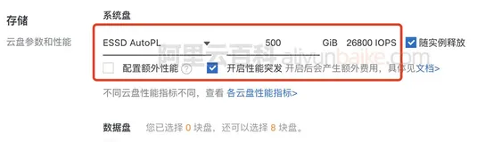 阿里云ESSD AutoPL云盘性能详解及费用价格说明