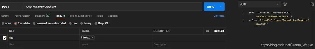 SpringBoot - Processing of multipart/form-data request failed. Unexpected EOF read on the socket