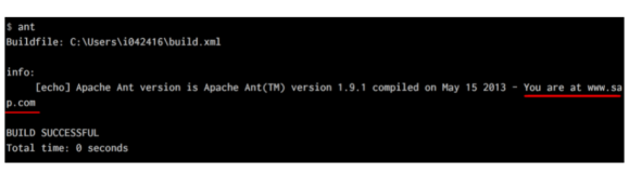 ant build.xml文件将使用到的属性放到一个额外的build.properties文件里