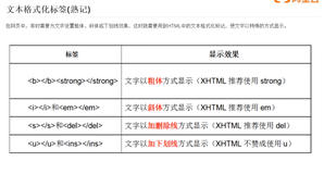 文本格式标签|学习笔记