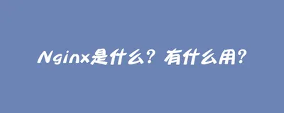 面试官：4年经验没碰过Nginx?  Nginx图文快速入门