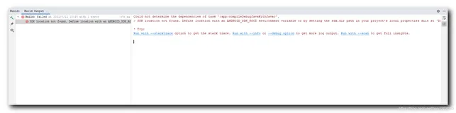 【错误记录】Android Studio 编译报错 ( SDK location not found )