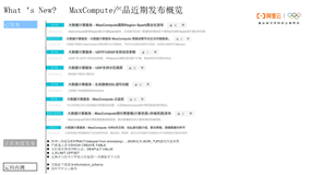 阿里巴巴飞天大数据平台计算引擎MaxCompute最新特性