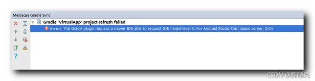 【错误记录】Android Studio 编译报错 ( This Gradle plugin requires a newer IDE able to request IDE model leve )
