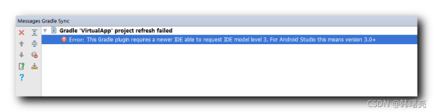 【错误记录】Android Studio 编译报错 ( This Gradle plugin requires a newer IDE able to request IDE model leve )