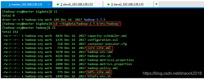 Hadoop核心组件之HDFS的安装与配置