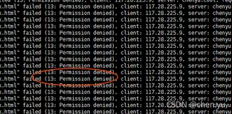 Failed:(13: Permission denied)导致访问浏览器出现Nginx 500 Internal Server Error