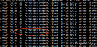 Failed:(13: Permission denied)导致访问浏览器出现Nginx 500 Internal Server Error