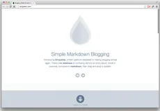 Dropplets 重拾简单的开源博客平台 Markdown 撰写、上传即发布