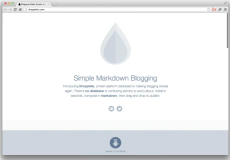 Dropplets 重拾简单的开源博客平台 Markdown 撰写、上传即发布