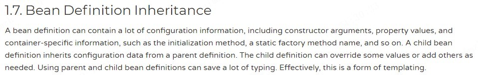 Spring官网阅读（五）BeanDefinition（下）