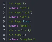Python使用type()函数查看数据的类型