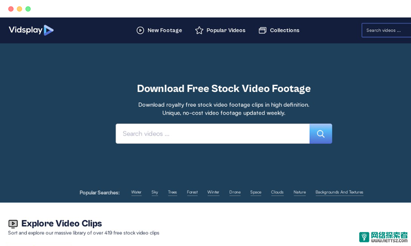 vidsplay: 免费无版权商用视频素材下载网站