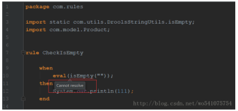 Drools7在Intellij IDEA下的引入静态方法错误提示