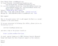Rust for Linux 新补丁：为 Linux 内核增加对 Rust 作为第二语言的支持