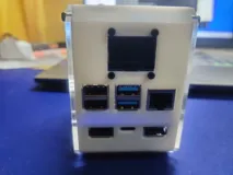 3D打印树莓派4B外壳—内置UPS和统计显示信息