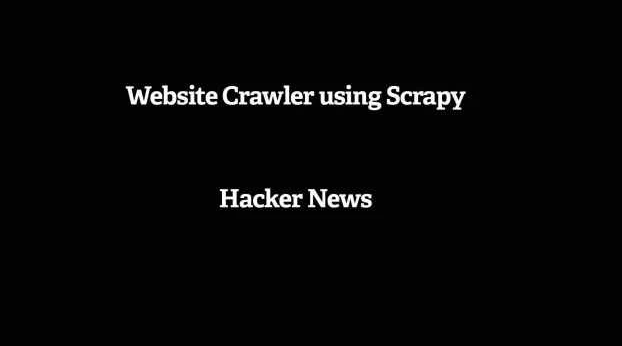使用 Scrapy 建立一个网站抓取器