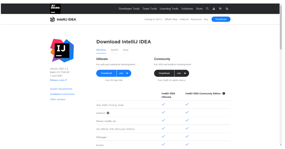 （2021 最新版）IntelliJ IDEA 下载安装及配置教程