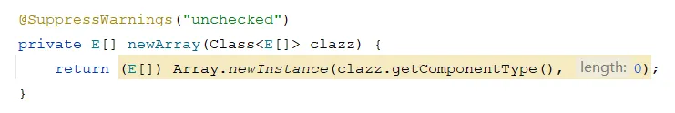 @SuppressWarnings("unchecked")的含义