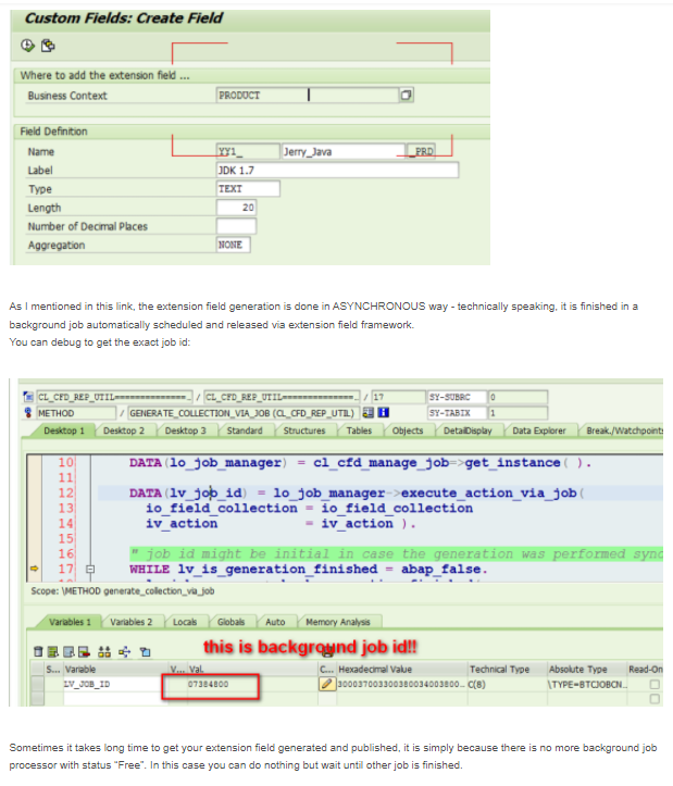 使用ABAP代码创建SAP S/4HANA系统的扩展字段