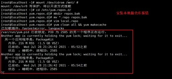 yum本地源仓库安装报错 被锁定如何解决？