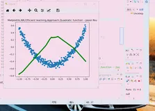 TF之NN：利用神经网络系统自动学习散点(二次函数+noise+优化修正)输出结果可视化(matplotlib动态演示)