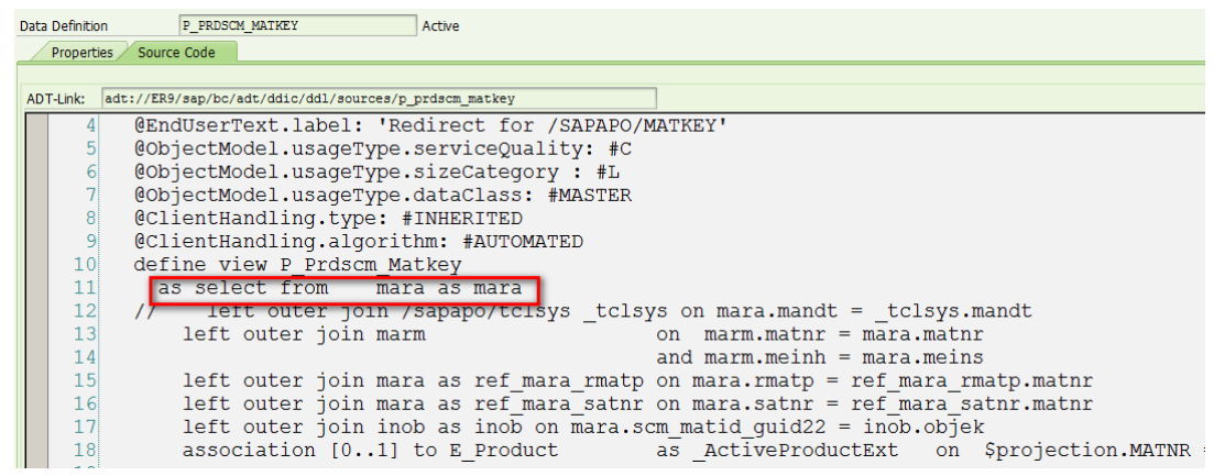 how-is-scm-product-maintenance-tcode-redirecting-access-to-mara