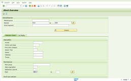 SAP MM 事务代码RWBE查询库存