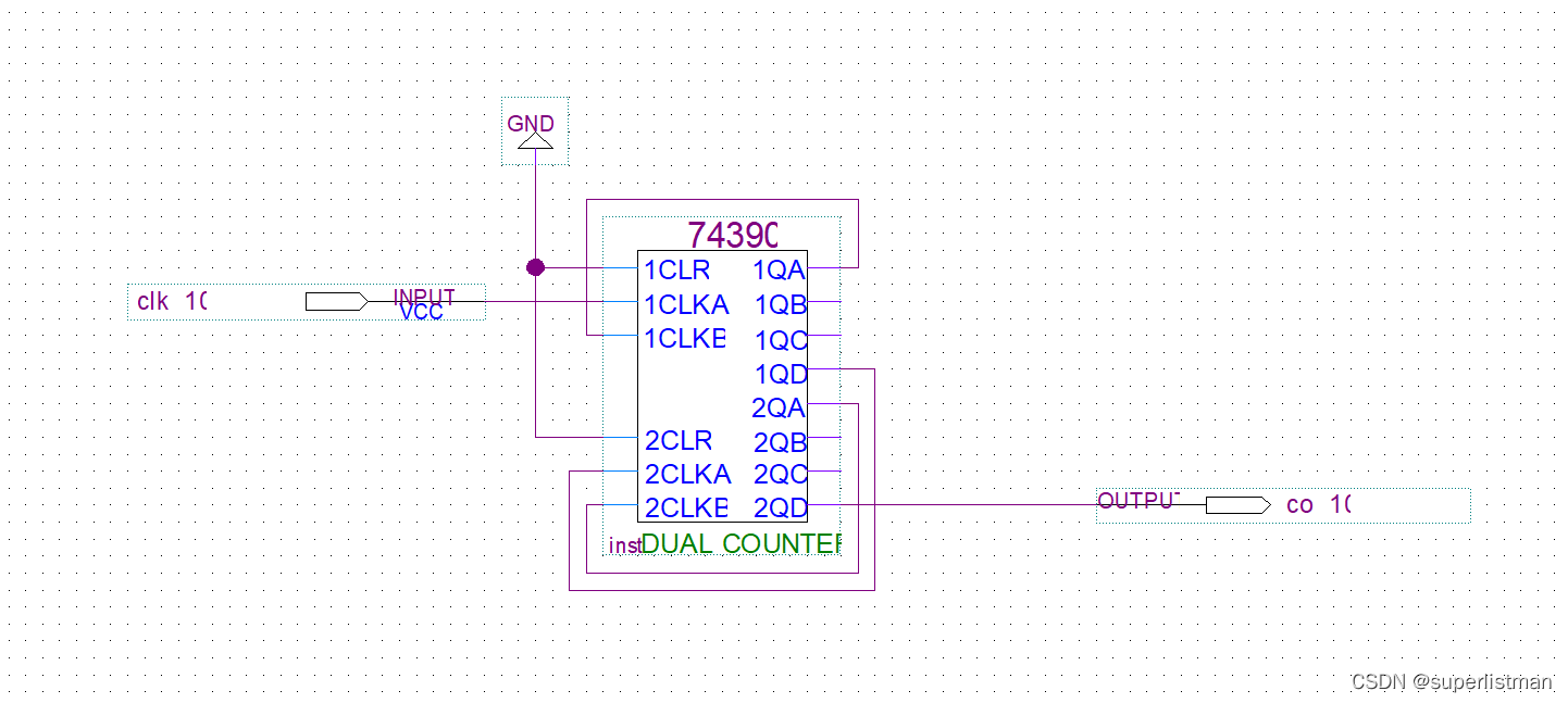 实验四 基于FPGA的数字电子钟设计(1) 基本功能的实现 quartus电路图演示