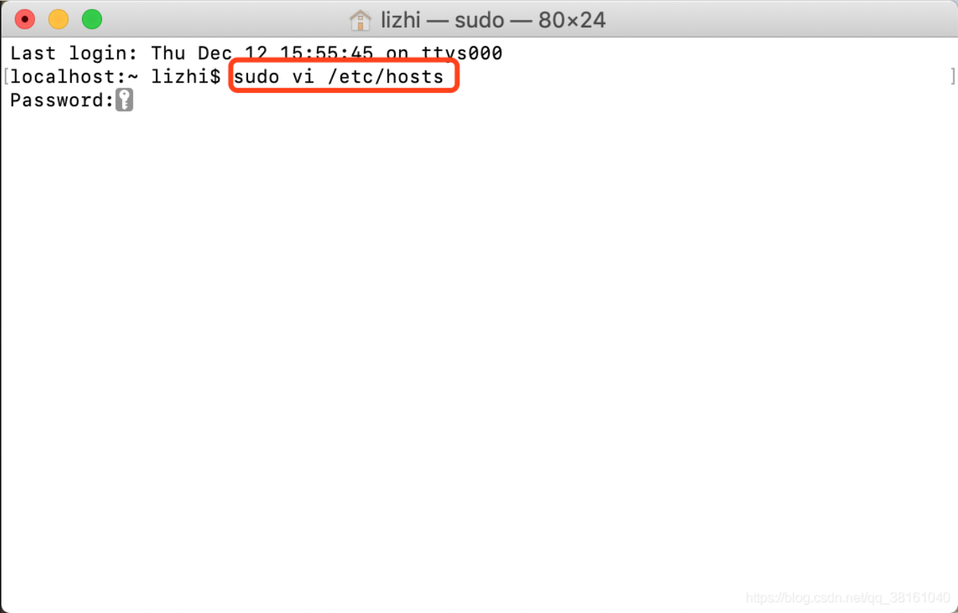 mac 技术篇-修改hosts文件，hosts文件位置