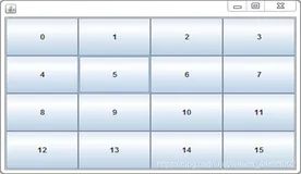 编写Java程序，将JButton按钮按网格布局管理器格式放置