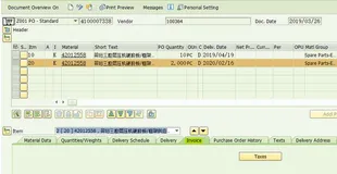 SAP MM 事务代码MRKO触发的财务凭证不会出现在PO History里